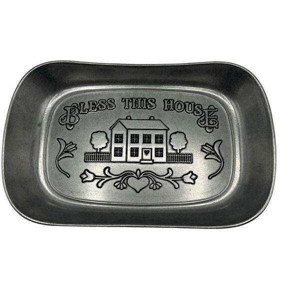 Wilton Armetale Other - Wilton Armetale Vintage Pewter Bread Tray‎ "Give Us This Day Our Daily Bread”